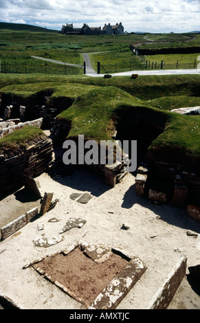 Skara Brae archäologische dig Website Orkney Schottland Stockfoto