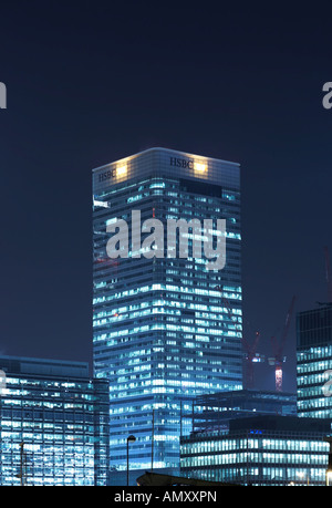 HSBC Tower Bürogebäude Canary Wharf Docklands London England uk Stockfoto