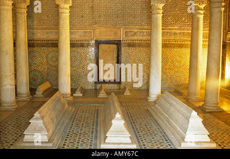 Saadian Gräber, Marrakesch, Marokko Stockfoto