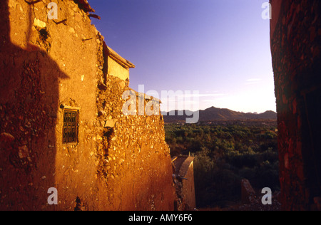 Berber Dorf im Tal Ameln Stockfoto