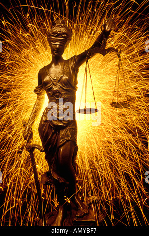 Blind Justice Stockfoto