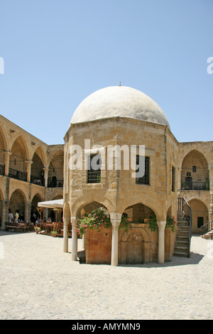 Mini-Moschee innen Büyük Han, Nicosia, Nordzypern Stockfoto