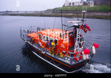 Grace Darling, das gemeinsame Rettungsboot ins Leben gerufen, Northumberland, England Stockfoto