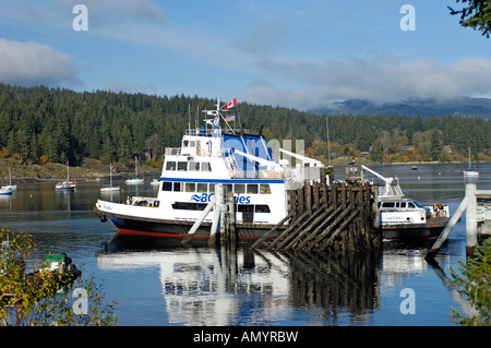 Heriot Bay Ferry Terminal Quadra Island BC Stockfoto