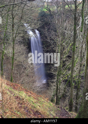 Henrhyd fällt in den Brecon Beacons National Park Swansea Valley und den höchsten fällt in Süd-Wales Stockfoto