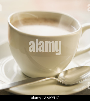 Nahaufnahme von Kaffee in Tasse Stockfoto