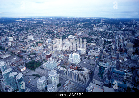 Blick über Toronto Ontario Kanada vom CN Tower Stockfoto