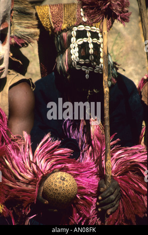 Mali-Dama-Festival in Ireli maskierten Tänzer Stockfoto