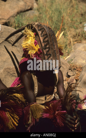 Mali-Dama-Festival in Ireli maskierten Tänzer Stockfoto