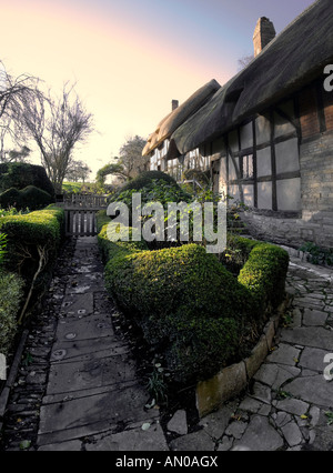 Anne Hathaways Cottage home united von William Shakespeares Frau Shottery Stratford-upon-Avon great Britain England uk Königreich eu Stockfoto