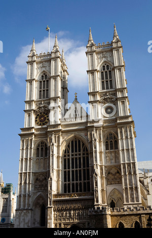 UK-London-Westminster-Abtei thront über der West-Veranda Stockfoto