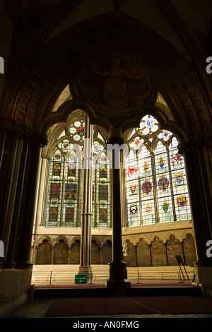 UK London Westminster Abbey Chapter House Eingang Stockfoto