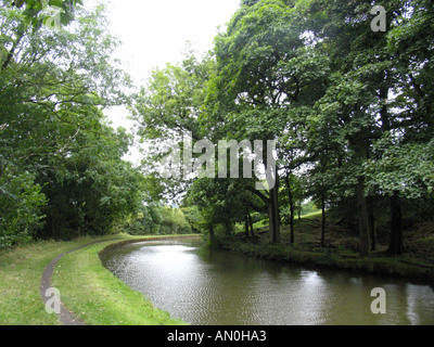 Leeds und Liverpool Canal in der Nähe von Skipton Stockfoto