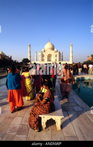 Taj Mahal Uttar Pradesh Staat Indien Asien Stockfoto