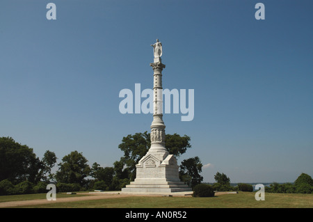 Yorktown Victory Monument Virginia Schlachtfeld Stockfoto