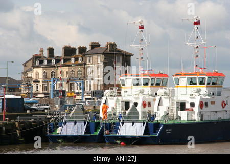 Lowestoft Hafen Boote Suffolk Küstenstadt East Anglia England uk gb Stockfoto