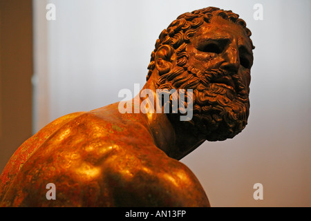 Boxer der Quirinal (bekannt als Terme Boxer), Palazzo Massimo Alle Terme, National Museum in Rom, Italien Stockfoto