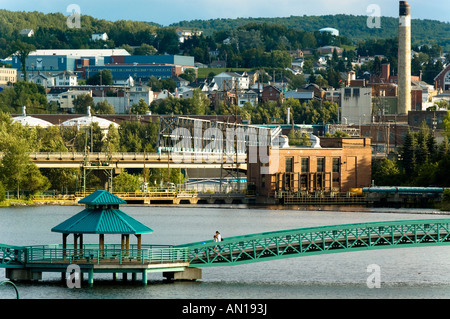 Die Innenstadt von Edmundston New Brunswick, Kanada Stockfoto