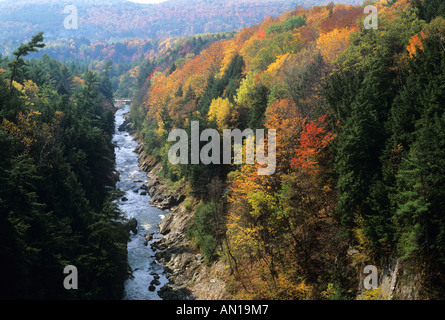 Quechee Gorge nahe Woodstock Vermont USA Stockfoto