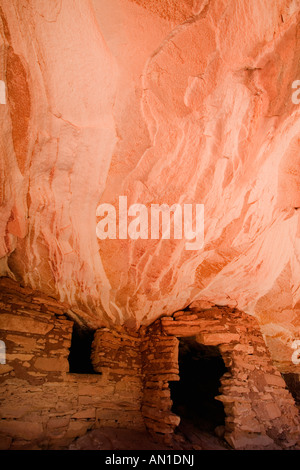 Haus in Brand, Anasazi Indian Ruin Stockfoto