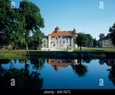 Wasserschloss Stolpe Usedom Mecklenburg Vorpommern Deutschland Europa. Foto: Willy Matheisl Stockfoto
