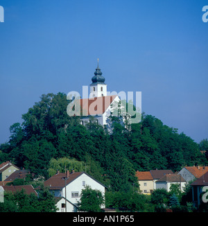 Dorf von Hengersberg, Landkreis Deggendorf Bayerischer Wald, Bayern, Deutschland, Europa. Foto von Willy Matheisl. Stockfoto