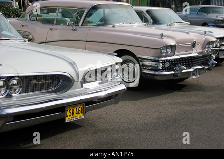 Nahaufnahme von amerikanischen Oldtimern Stockfoto