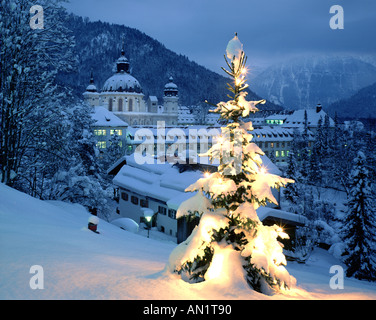 DE - Bayern: Ettal Kloster zu Weihnachten Stockfoto