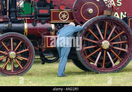 Garrett Showmans Traktor Registrierung Nummer BJ 3451 Lady Sarah Fabriknummer 33074 Baujahr 1917 bei Vintage Dampf Rallye UK Stockfoto