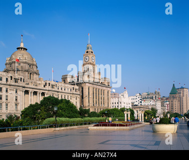 Die Bund/kolonialen Gebäuden/Historischen 1920er Architektur, Shanghai, China Stockfoto