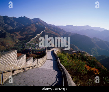 Große Mauer bei Badaling, Peking, China Stockfoto