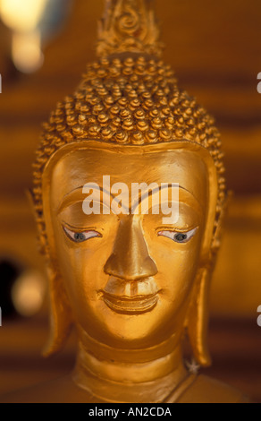 Gold lackiert Buddha, dass Luang Laos die meisten heiligen buddhistischen Denkmal Vientiane Laos Stockfoto