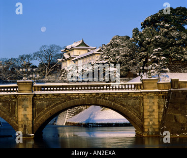 Hofburg & Nijubashi Brücke, Tokio, Honshu, Japan Stockfoto