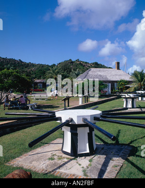 Capstan Nelsons Dockyard Antigua Karibik Stockfoto