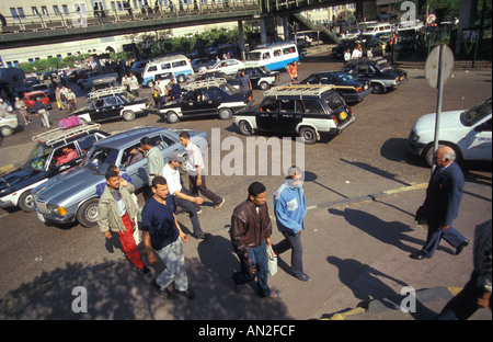 Belebten Sie Straßen von Zentrum von Kairo (Ägypten) Stockfoto