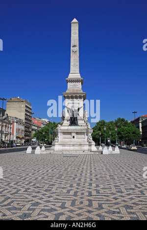 Lissabon, Baixa, Praça Dos Restauradores Stockfoto