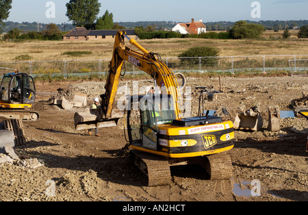 Hausbau, Greenfield Site Camber Stockfoto