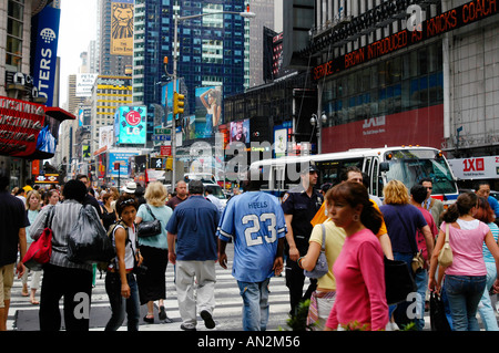 Rush Hour 42nd Street Broadway NYC USA Stockfoto