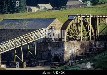 Das Wasserrad am Killhope führen Mining Centre oberen Weardale im County Durham England UK Stockfoto