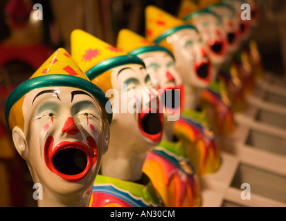 SideShow-clowns Stockfoto