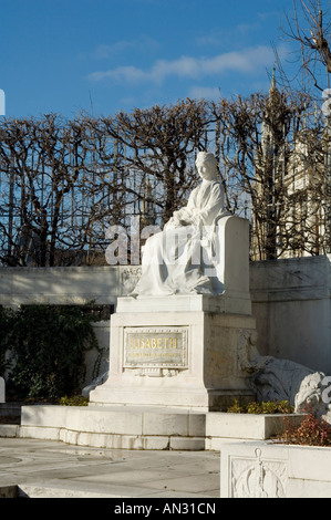 Der weiße Marmor Denkmal für die Geliebte Sisi, Kaiserin Elisabeth, im Volksgarten - Wien, Österreich Stockfoto