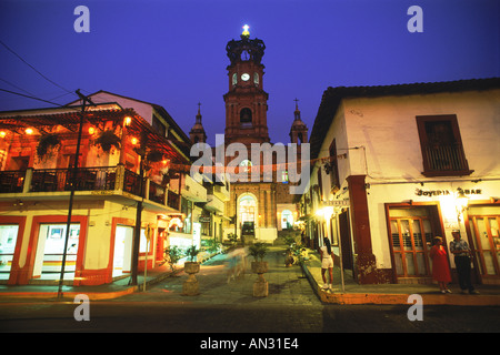 Kirche von Guadalulpe in Puerto Vallarta im Bundesstaat Jalisco Mexico Stockfoto