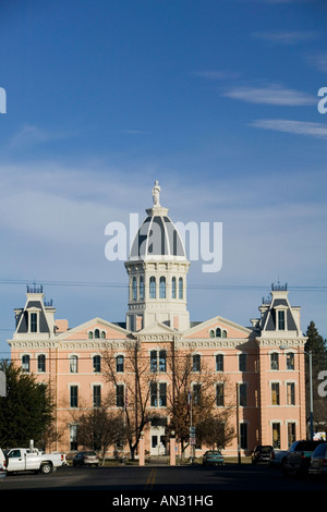 USA, TEXAS, West-Texas, Marfa: Presidio County Courthouse (b.1886) Stockfoto