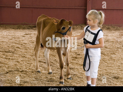 4H Livestock Show in Dutchess County Fair in Rhinebeck NY Stockfoto