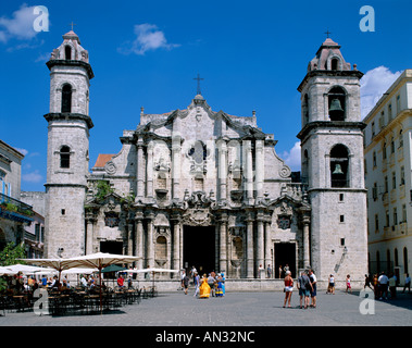 San Cristobal-Kathedrale (Catedral de San Cristobal), Havanna (Habana), Kuba Stockfoto