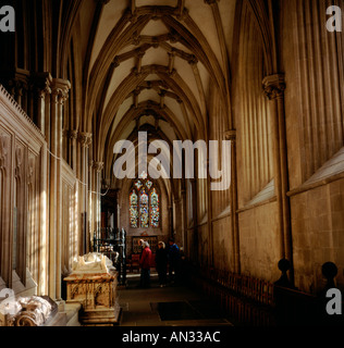 Inneren Wells Cathedral Somerset England Stockfoto