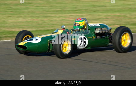 Ex-Jim Clark Lotus Climax 32 Rennen in Goodwood Sussex England UK Stockfoto