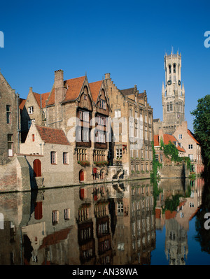 Rosaire Quay, Brugge (Brügge), West-Flandern, Belgien Stockfoto