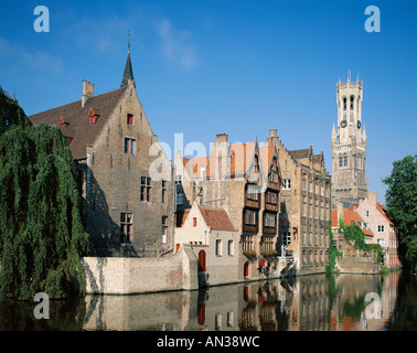 Rosaire Quay, Brugge (Brügge), West-Flandern, Belgien Stockfoto