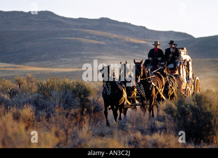 Herr USM Stagleline kreuzt die staubigen Owyhee Wüste an der Grenze von Idaho, Oregon Stockfoto